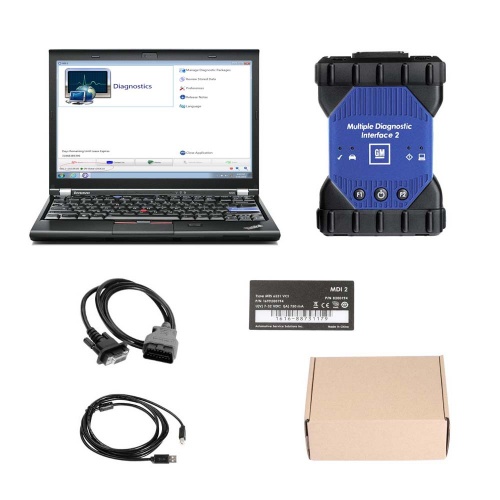 V2022.02 GM MDI 2 GM Scan tool Plus Lenovo T410 Laptop Full Set Ready To Use