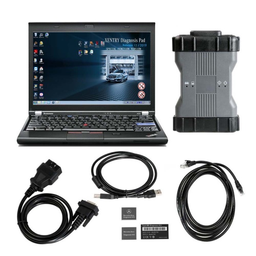 V2022.06 MB STAR C6 Benz Xentry diagnosis VCI DOIP &AUDIO Mercedes BENZ C6 Diagnostic tool PLUS lenovo X220 Laptop