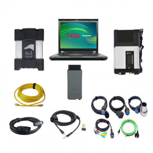 V2022.03 MB Star SD Connect C5 + V2022.03 BMW ICOM NEXT + VAS 5054A 3in1 Diagnostic Tool With Lenovo T420 Laptop Ready to Use
