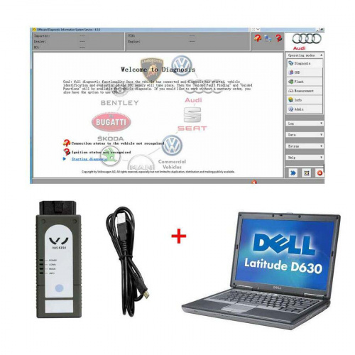 Newest VAS 6154 VAG Diagnostic Tool ODIS V9.1 Replace VAS 5054 Plus Lenovo T420 Laptop 500G SSD Ready to Use