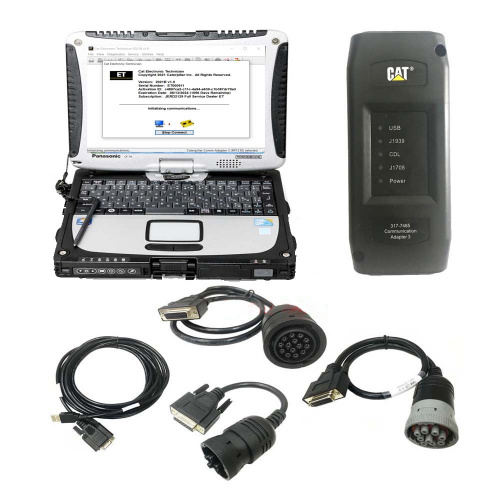 Best Quality 2022A/ 2021B/ 2019C CAT Caterpillar ET 3 Adapter Truck Diagnostic with Panasonic CF19 Laptop