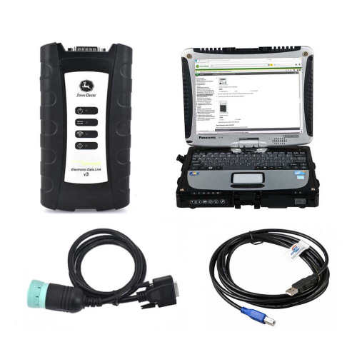 V5.3 John Deere Service Advisor EDL v3 Adapter John Deere Driver Plus Panasonic CF19 I5 Laptop