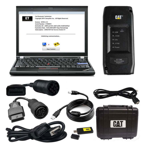 Best Quality 2022A 2021B 2019C CAT ET 4 Diagnostic Adapter Plus Lenovo X220 Laptop
