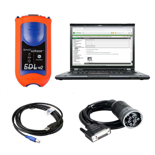 V5.3 AG + CF John Deere Service Advisor EDL V2 Electronic Data Link Truck Diagnostic Tool Plus lenovo T420 laptop